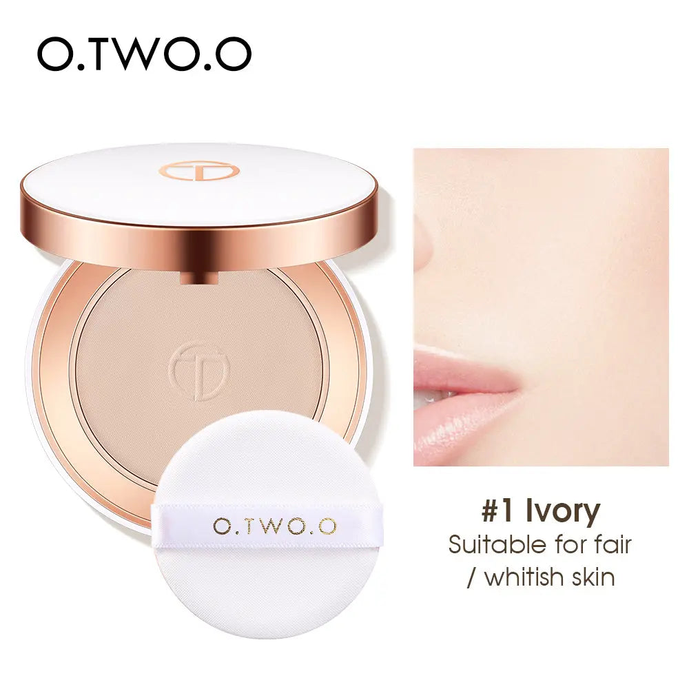 O.TWO.O New Arrival Matte and Silky White Case Pressed Setting Powder - O TWO O Cosmetics Qatar