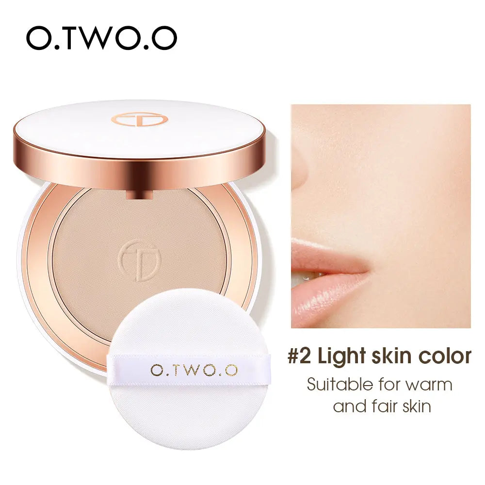 O.TWO.O New Arrival Matte and Silky White Case Pressed Setting Powder - O TWO O Cosmetics Qatar