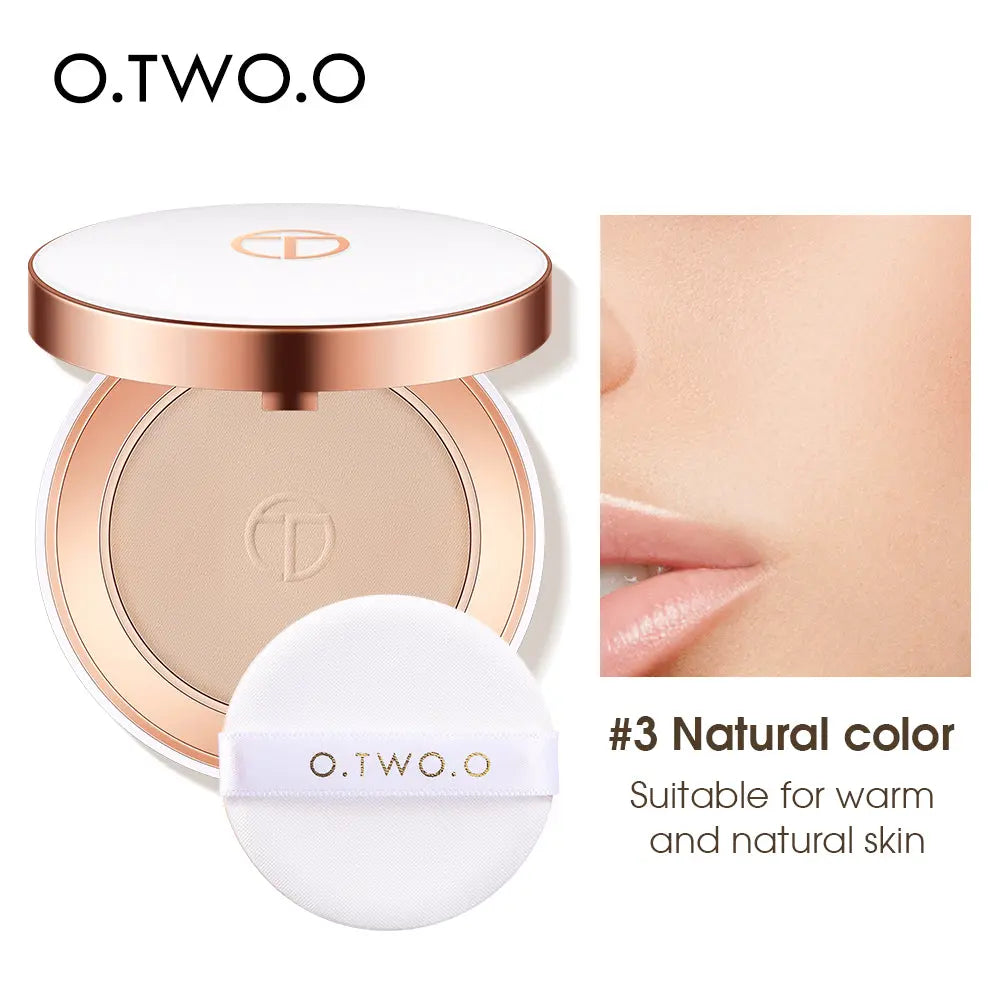 O.TWO.O New Arrival Matte and Silky White Case Pressed Setting Powder - O TWO O Cosmetics Qatar