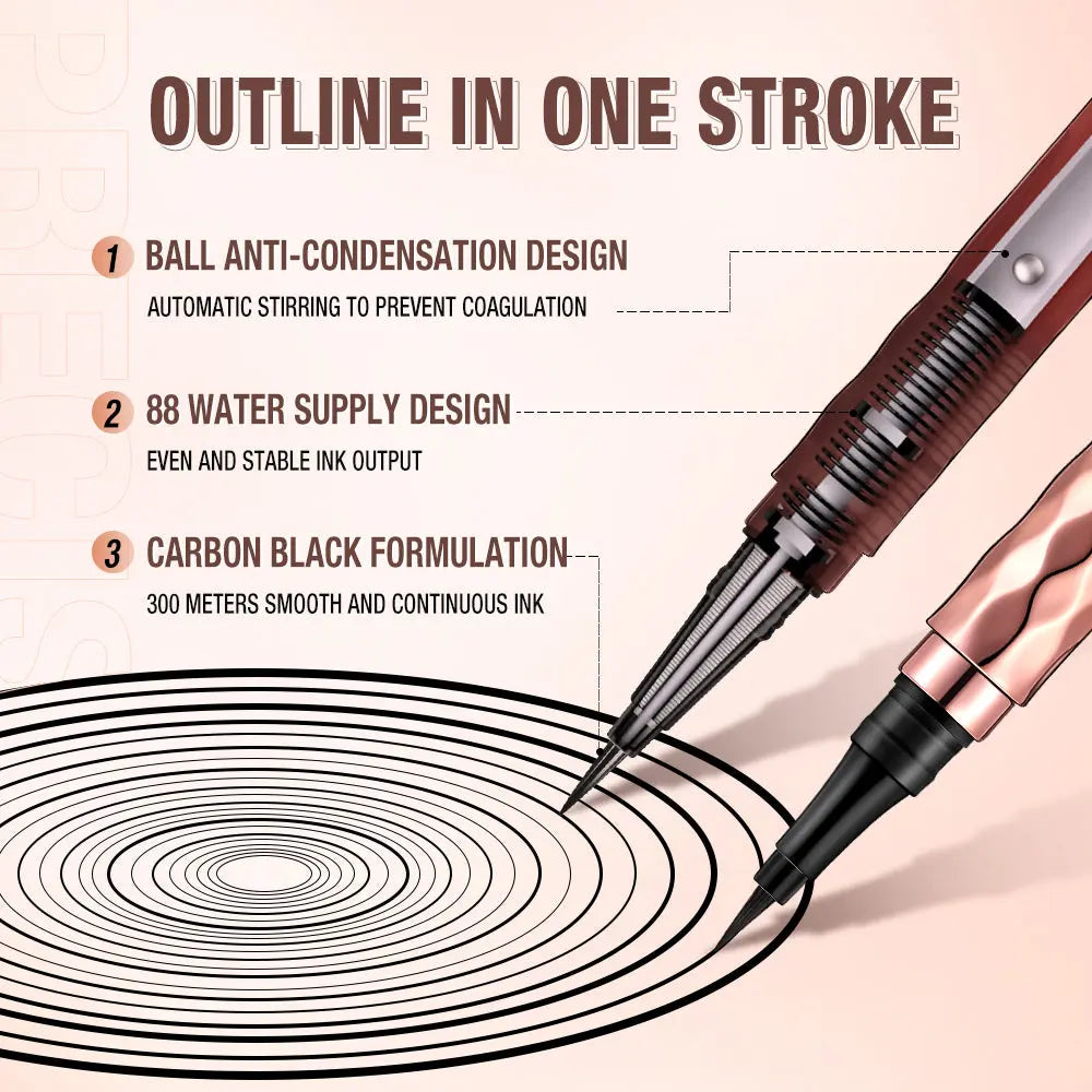 O.TWO.O Smooth and Long-Lasting Black Eyeliner - O TWO O Cosmetics Qatar
