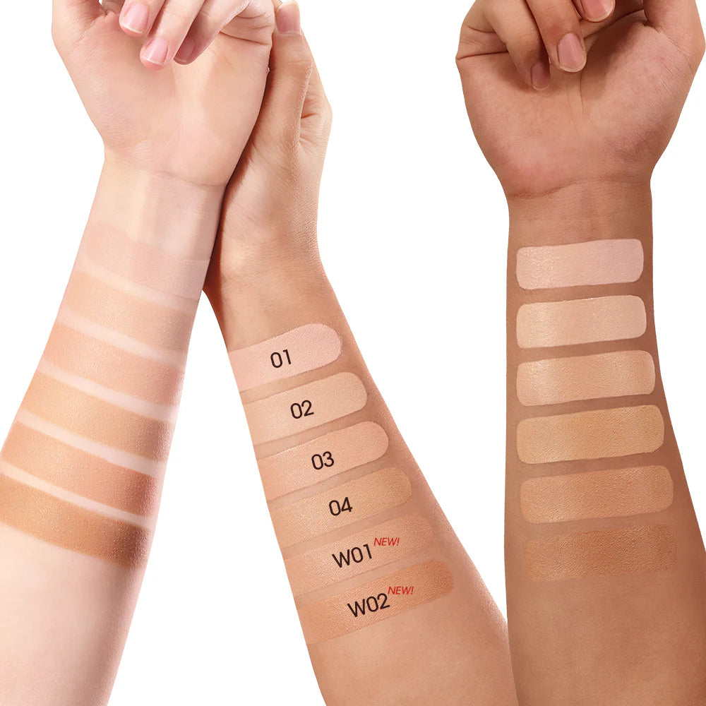 O.TWO.O BB Cushion Liquid Foundation Medium Coverage Moisturizing Brightening Oil-Control