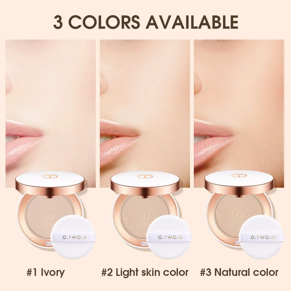 O.TWO.O New Arrival Matte and Silky White Case Pressed Setting Powder - O TWO O Cosmetics Qatar