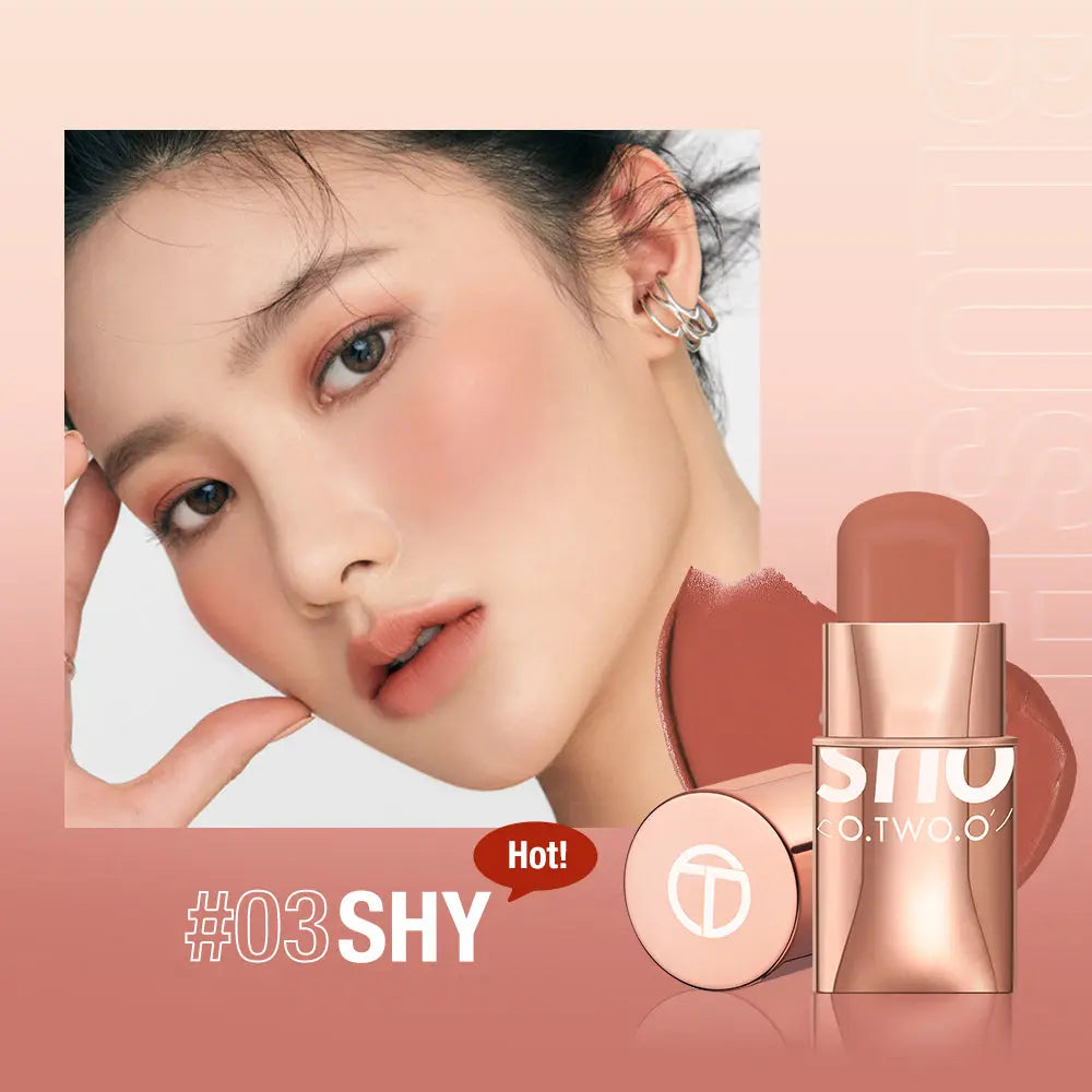 O.TWO.O New Arrival 8 Colors High Pigment Hot Sale Blush Stick - O TWO O Cosmetics Qatar