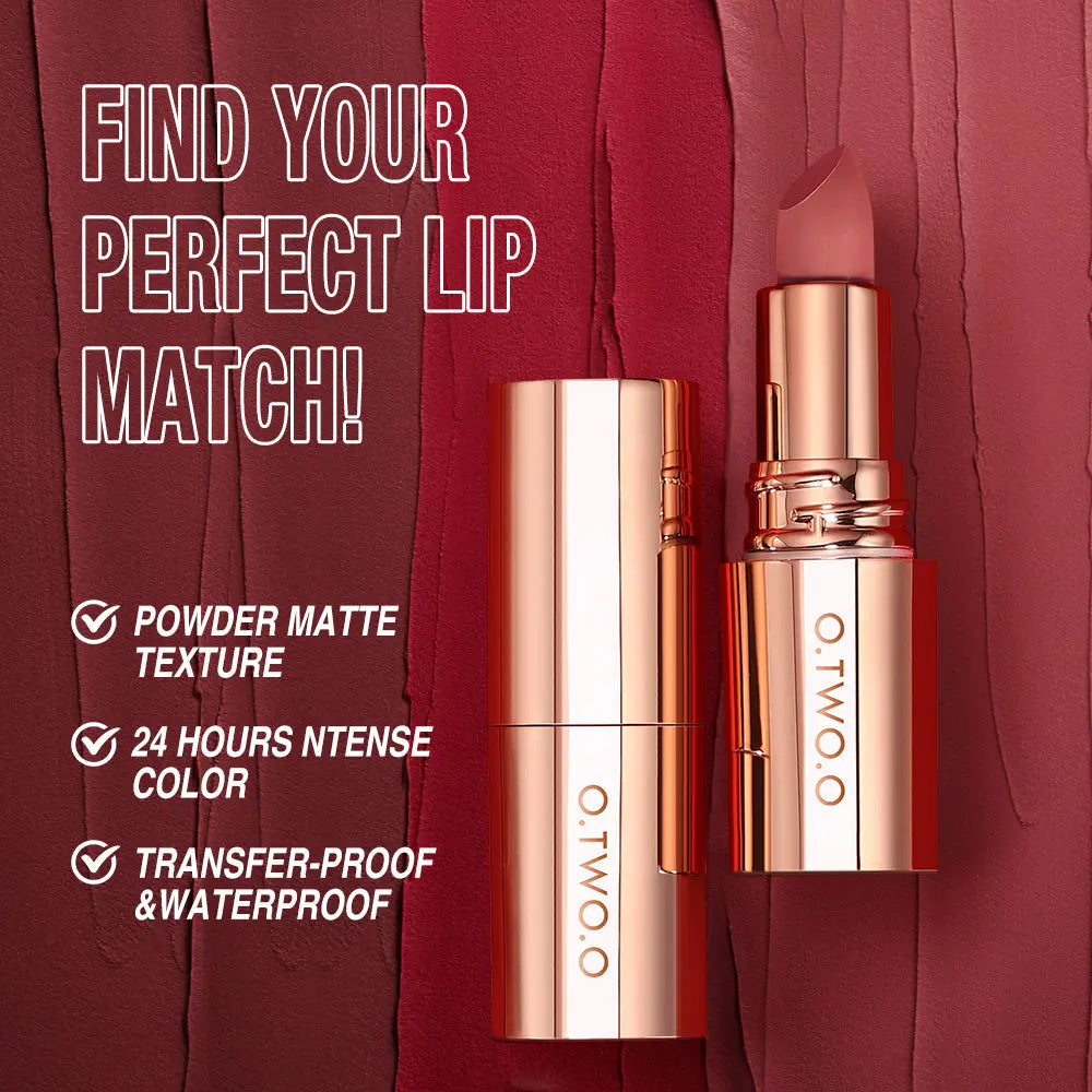 O.TWO.O Matte Finish Waterproof Long Wear Silky Lipstick Hot Sale in US - O TWO O Cosmetics Qatar