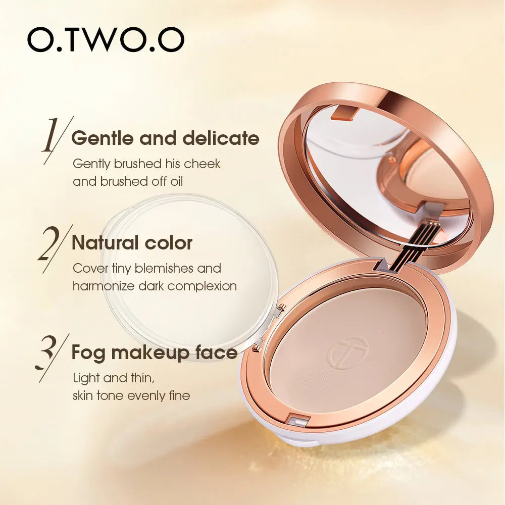O.TWO.O New Arrival Matte and Silky White Case Pressed Setting Powder - O TWO O Cosmetics Qatar