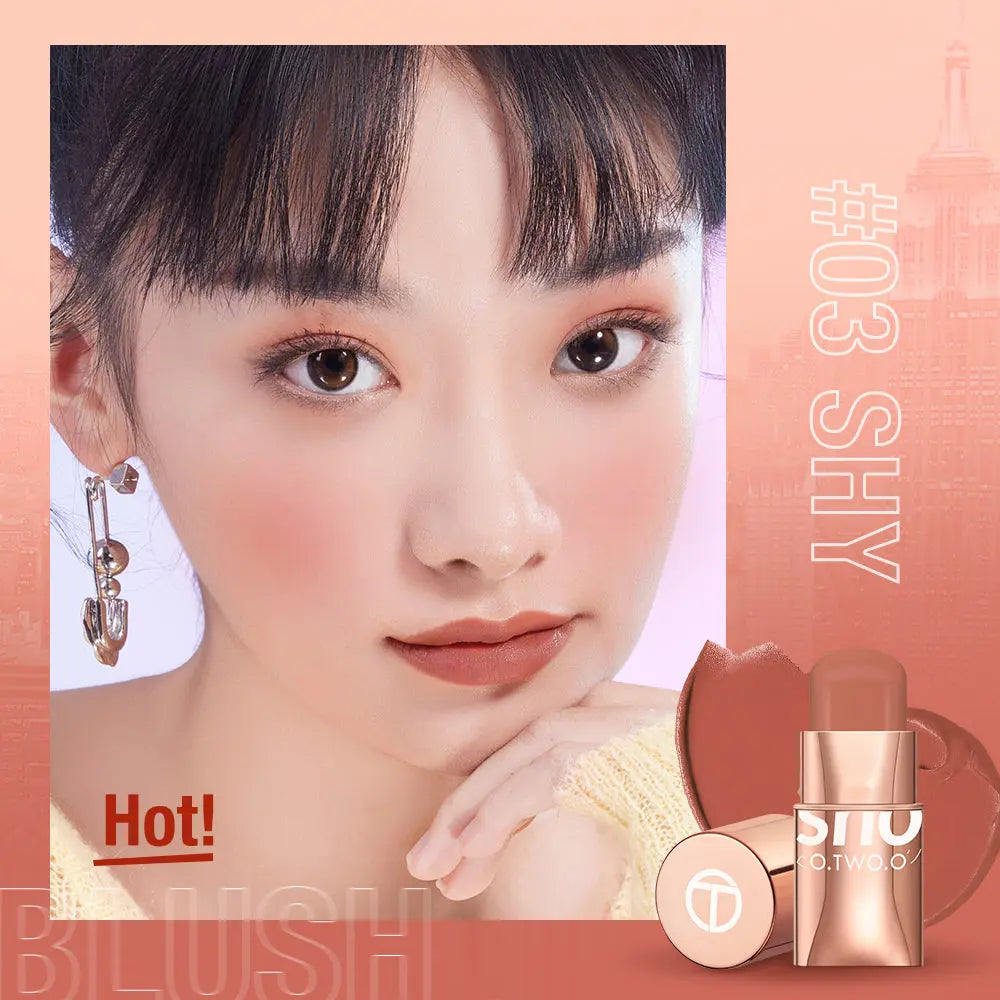 O.TWO.O New Arrival 8 Colors High Pigment Hot Sale Blush Stick - O TWO O Cosmetics Qatar