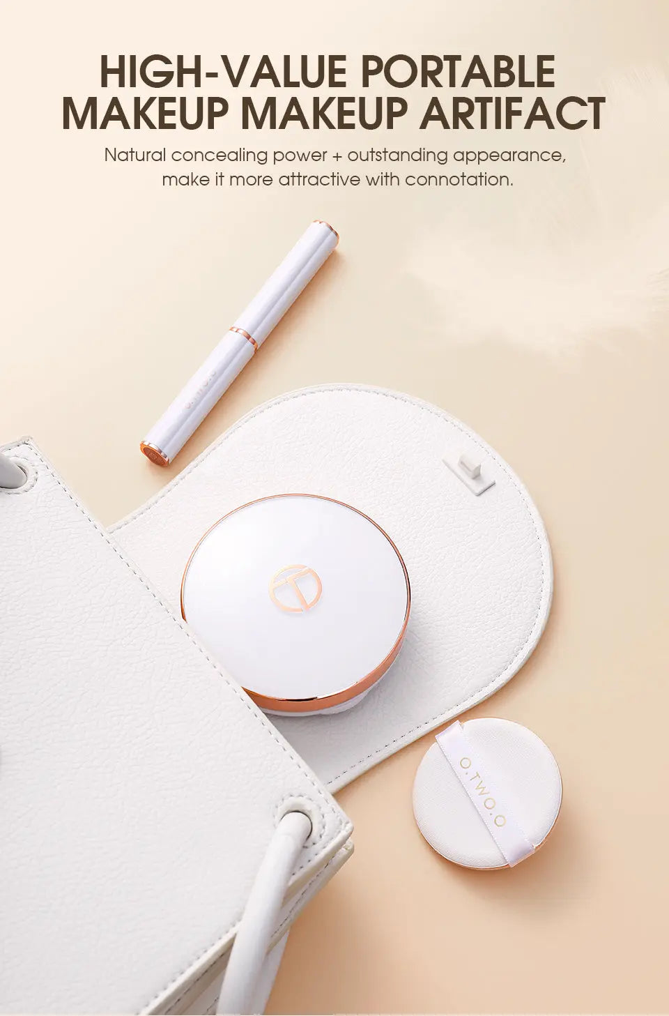 O.TWO.O New Arrival Matte and Silky White Case Pressed Setting Powder - O TWO O Cosmetics Qatar