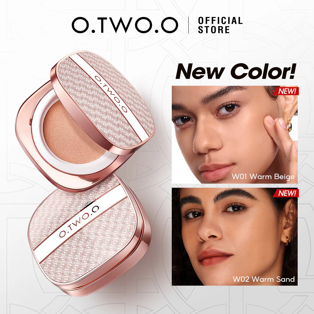 O.TWO.O BB Cushion Liquid Foundation Medium Coverage Moisturizing Brightening Oil-Control