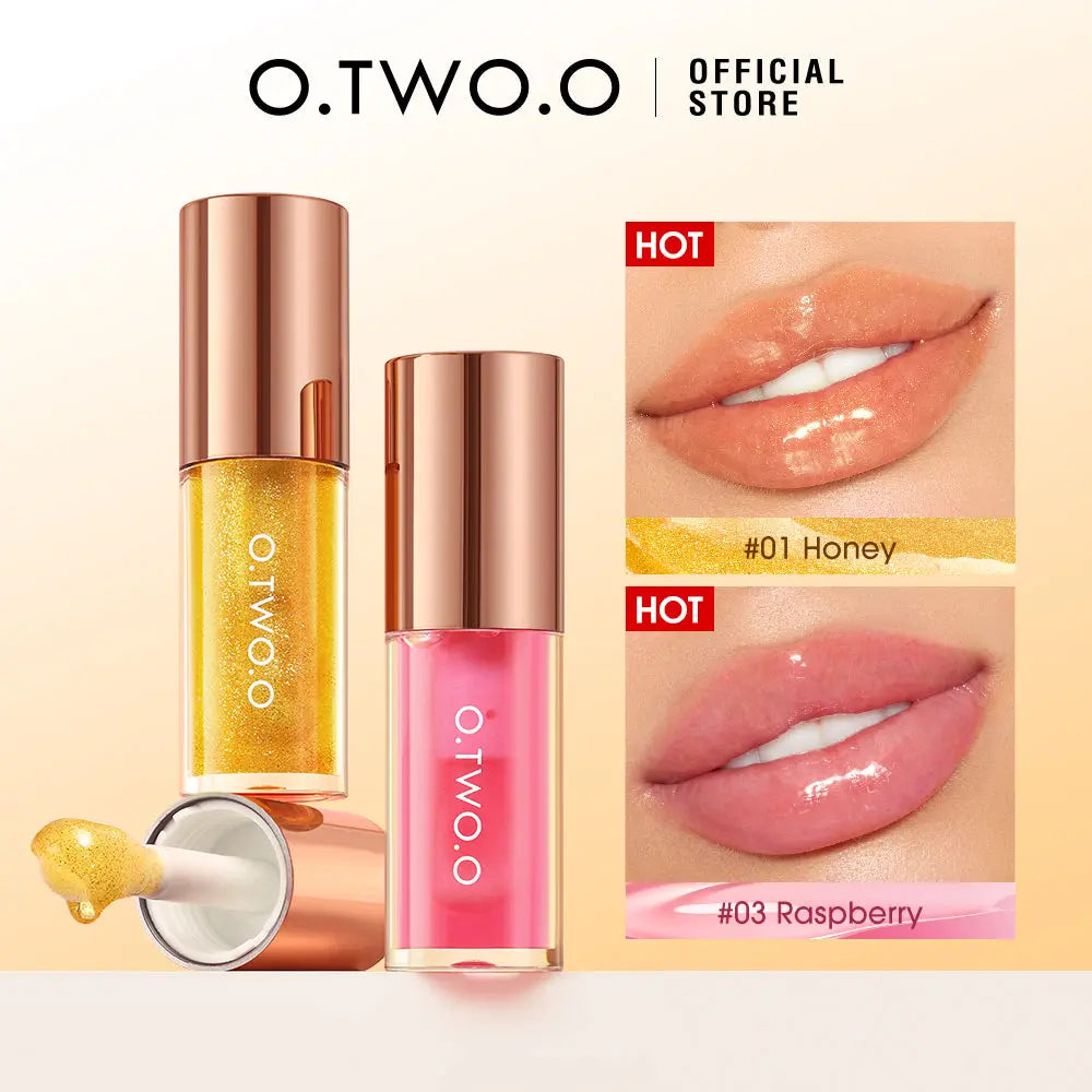 O.TWO.O Crystal Shiny Deeply Hydrates Repair Lip Oil For Dry Lips - O TWO O Cosmetics Qatar