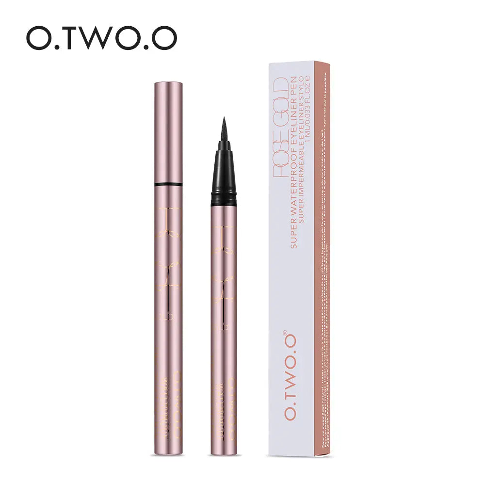 O.TWO.O Eyeliner Waterproof Black Liquid Eyeliner Pen Leak-proof Long Lasting Eye Liner - O TWO O Cosmetics Qatar