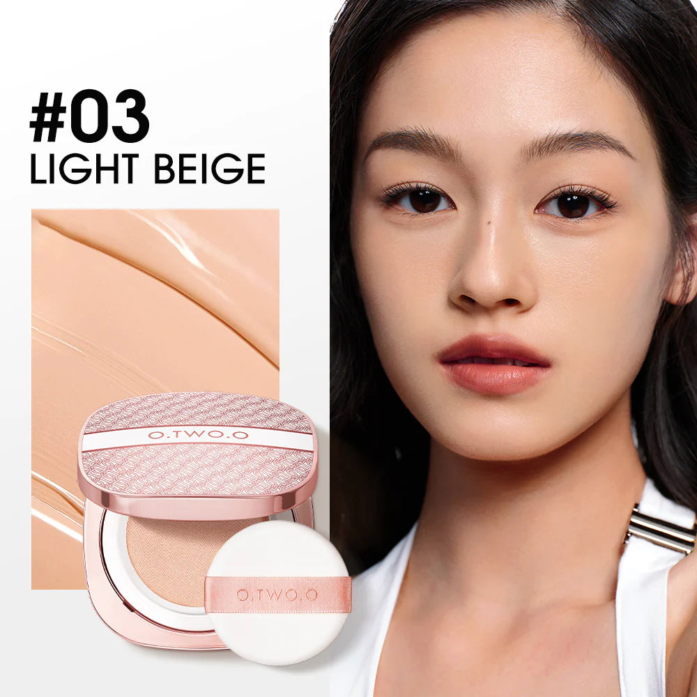 O.TWO.O BB Cushion Liquid Foundation Medium Coverage Moisturizing Brightening Oil-Control