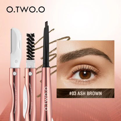 O.TWO.O 3 IN 1 Eyebrow Pen with Eyebrow scraper, brush, eyebrow pencil - O TWO O Cosmetics Qatar