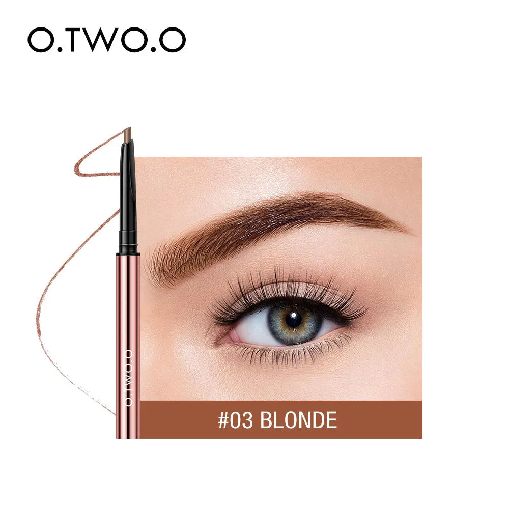 O.TWO.O High Quality Waterproof Precise Brow Definer 6 Colors Fine Triangle Eyebrow Pencil - O TWO O Cosmetics Qatar