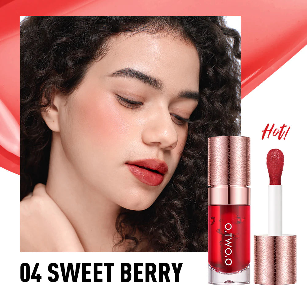 O.TWO.O Multi-Purpose High Pigment Lip Tint Long-Lasting Cheek Blush Liquid Gloss