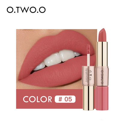 O.TWO.O 2 in 1 Matte Liquid Lipstick High Pigmented Long Lasting - O TWO O Cosmetics Qatar