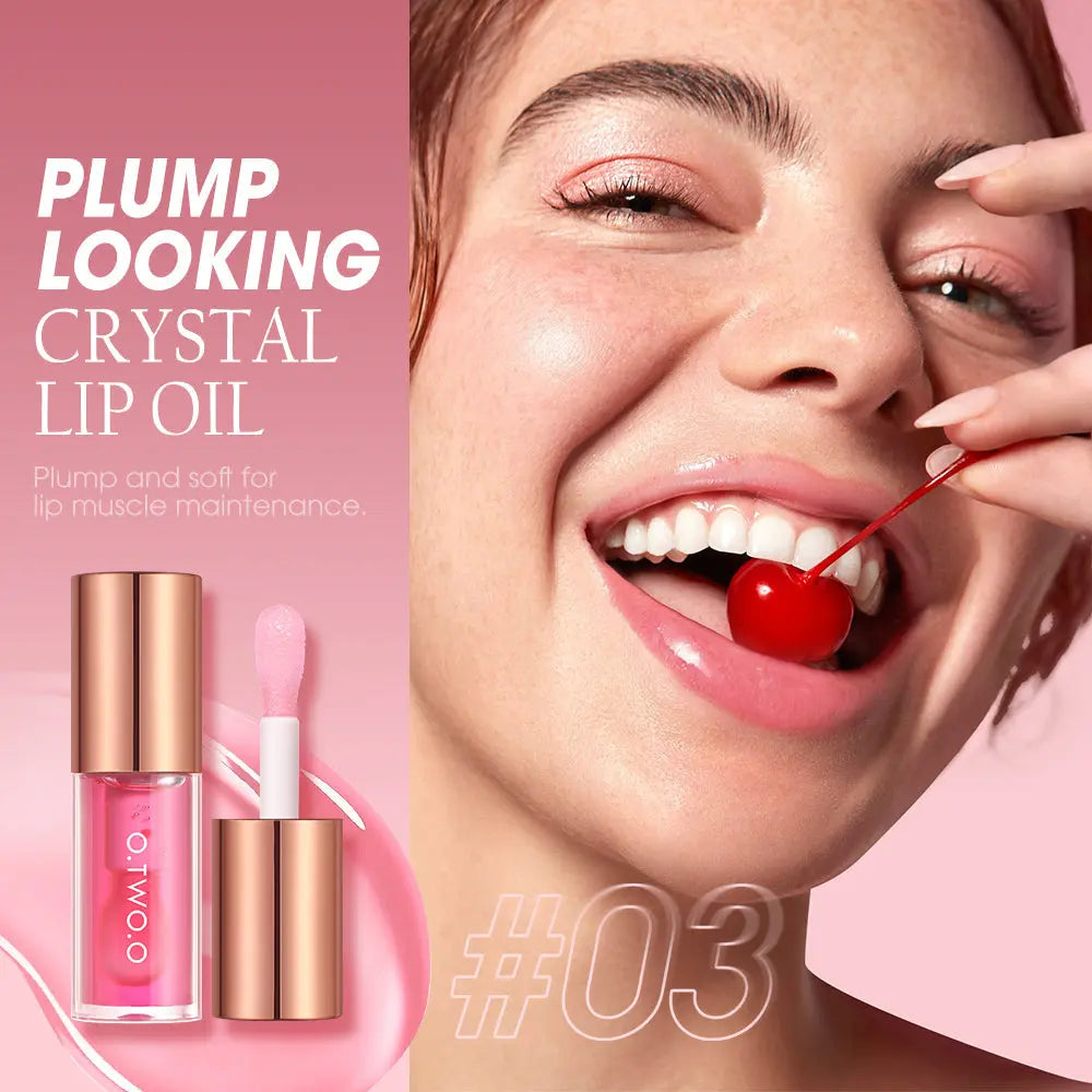 O.TWO.O Crystal Shiny Deeply Hydrates Repair Lip Oil For Dry Lips - O TWO O Cosmetics Qatar