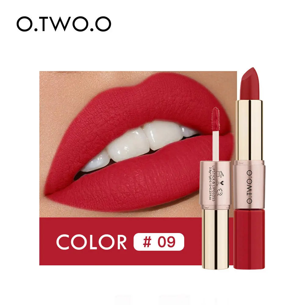 O.TWO.O 2 in 1 Matte Liquid Lipstick High Pigmented Long Lasting - O TWO O Cosmetics Qatar