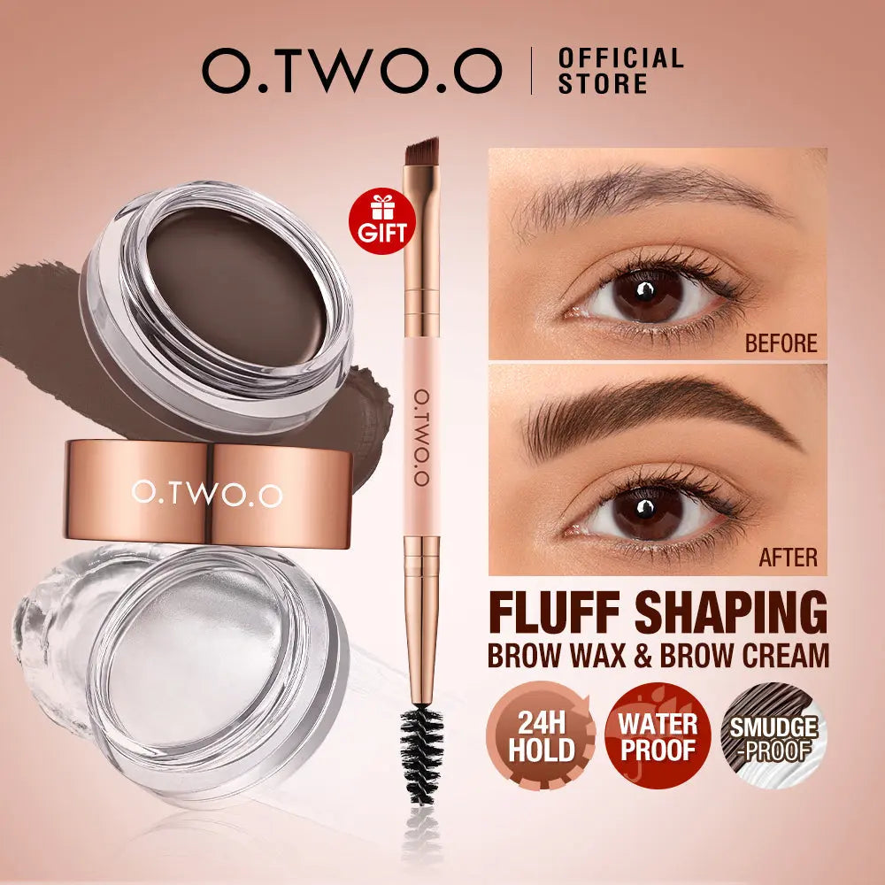 O.TWO.O 2 IN 1 Eyebrow Wax Brow Cream Eyebrow Enhancer Supplier - O TWO O Cosmetics Qatar