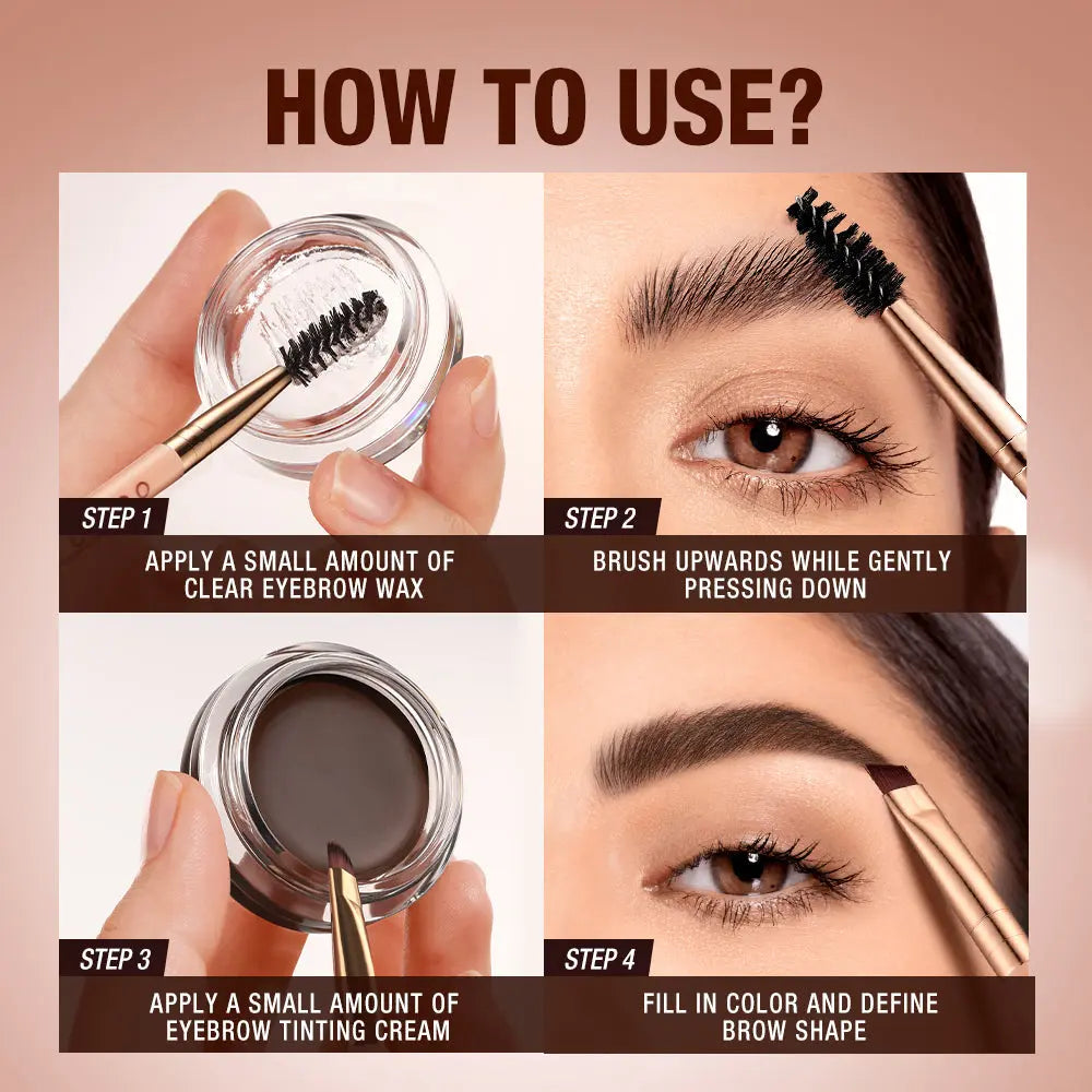 O.TWO.O 2 IN 1 Eyebrow Wax Brow Cream Eyebrow Enhancer Supplier - O TWO O Cosmetics Qatar