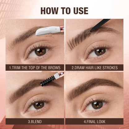 O.TWO.O 3 IN 1 Eyebrow Pen with Eyebrow scraper, brush, eyebrow pencil - O TWO O Cosmetics Qatar