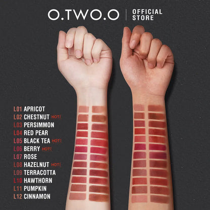 O.TWO.O  2 in 1 Lipstick Double Head Lipstick and Lip Mud - O TWO O Cosmetics Qatar