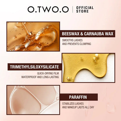 O.TWO.O Super Stay Long Lasting Waterproof Black Mascara - O TWO O Cosmetics Qatar