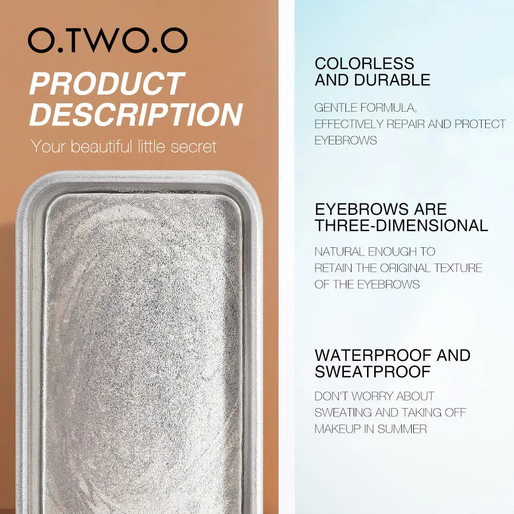 O.TWO.O Waterproof Eyebrow Repair Brow Styling Soap Eyebrow Enhancer Accessories - O TWO O Cosmetics Qatar