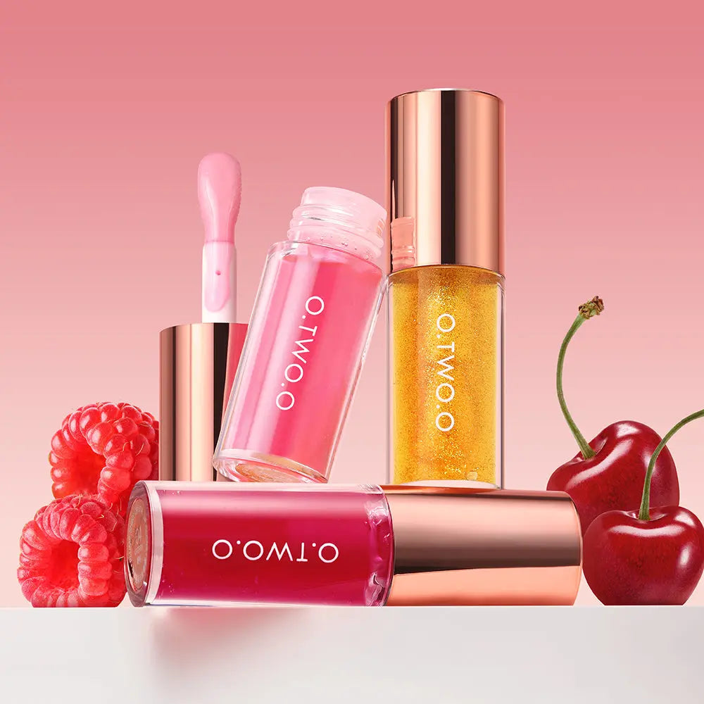 O.TWO.O Crystal Shiny Deeply Hydrates Repair Lip Oil For Dry Lips - O TWO O Cosmetics Qatar