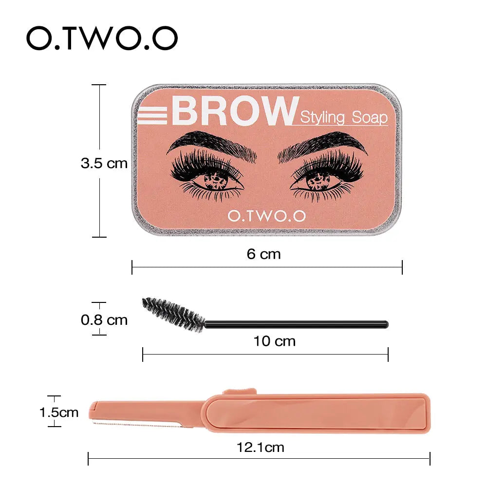 O.TWO.O Waterproof Eyebrow Repair Brow Styling Soap Eyebrow Enhancer Accessories - O TWO O Cosmetics Qatar