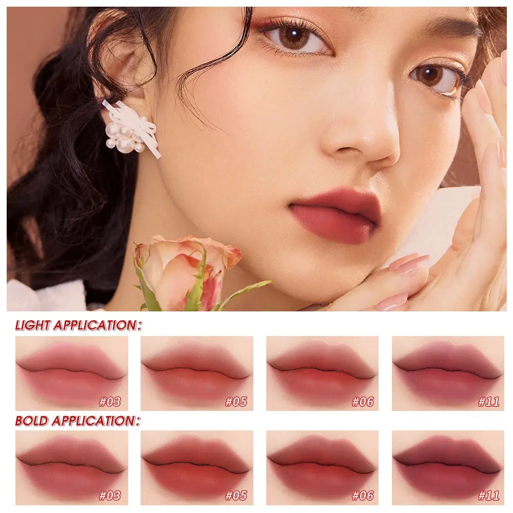 O.TWO.O New Arrival Velvet Matte Finish Rich 12 colors Lip Gloss - O TWO O Cosmetics Qatar