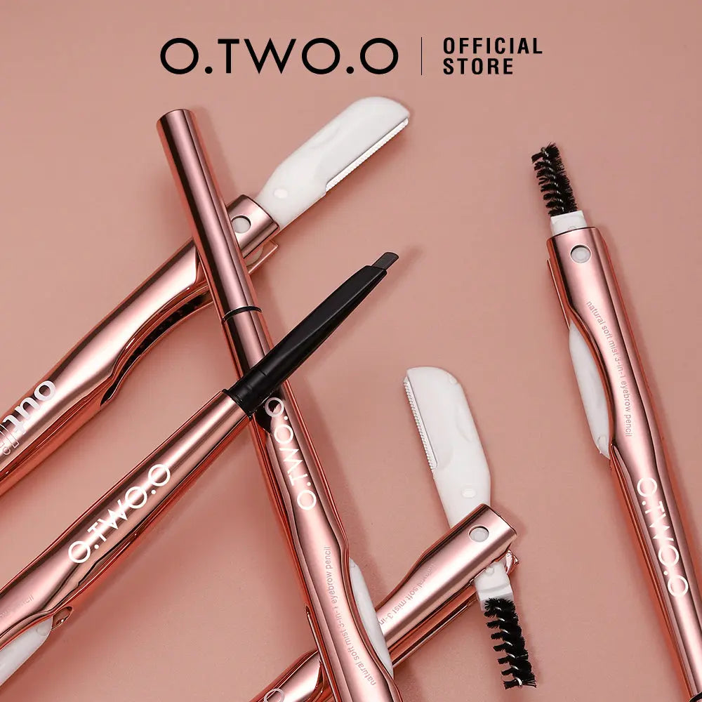 O.TWO.O 3 IN 1 Eyebrow Pen with Eyebrow scraper, brush, eyebrow pencil - O TWO O Cosmetics Qatar