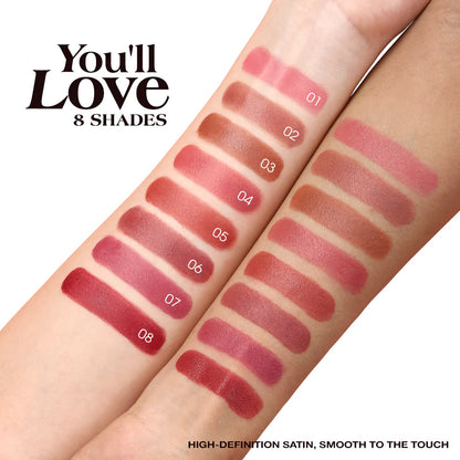 O.TWO.O New Satin Texture Lipstick Silky Extension High Pigment