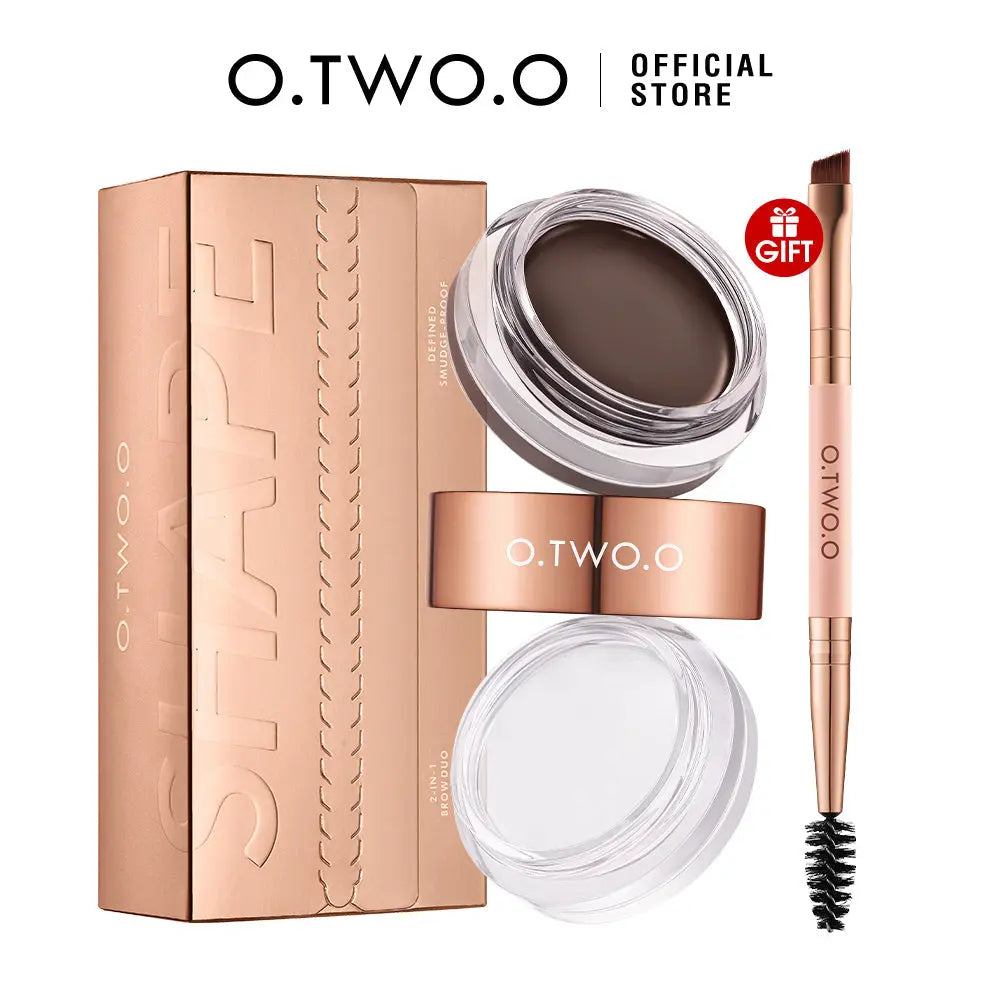 O.TWO.O 2 IN 1 Eyebrow Wax Brow Cream Eyebrow Enhancer Supplier - O TWO O Cosmetics Qatar