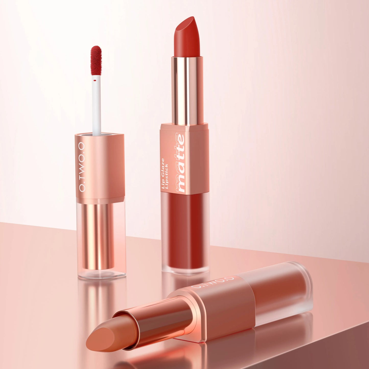 O.TWO.O  2 in 1 Lipstick Double Head Lipstick and Lip Mud - O TWO O Cosmetics Qatar