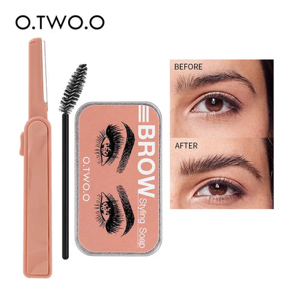 O.TWO.O Waterproof Eyebrow Repair Brow Styling Soap Eyebrow Enhancer Accessories - O TWO O Cosmetics Qatar