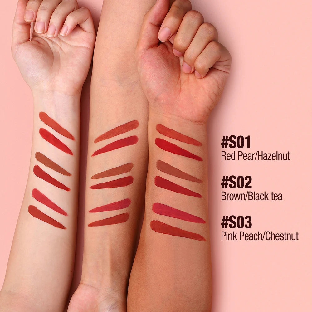 O.TWO.O 2-in-1 Lip Glaze Set – Shine, Color & Care in One