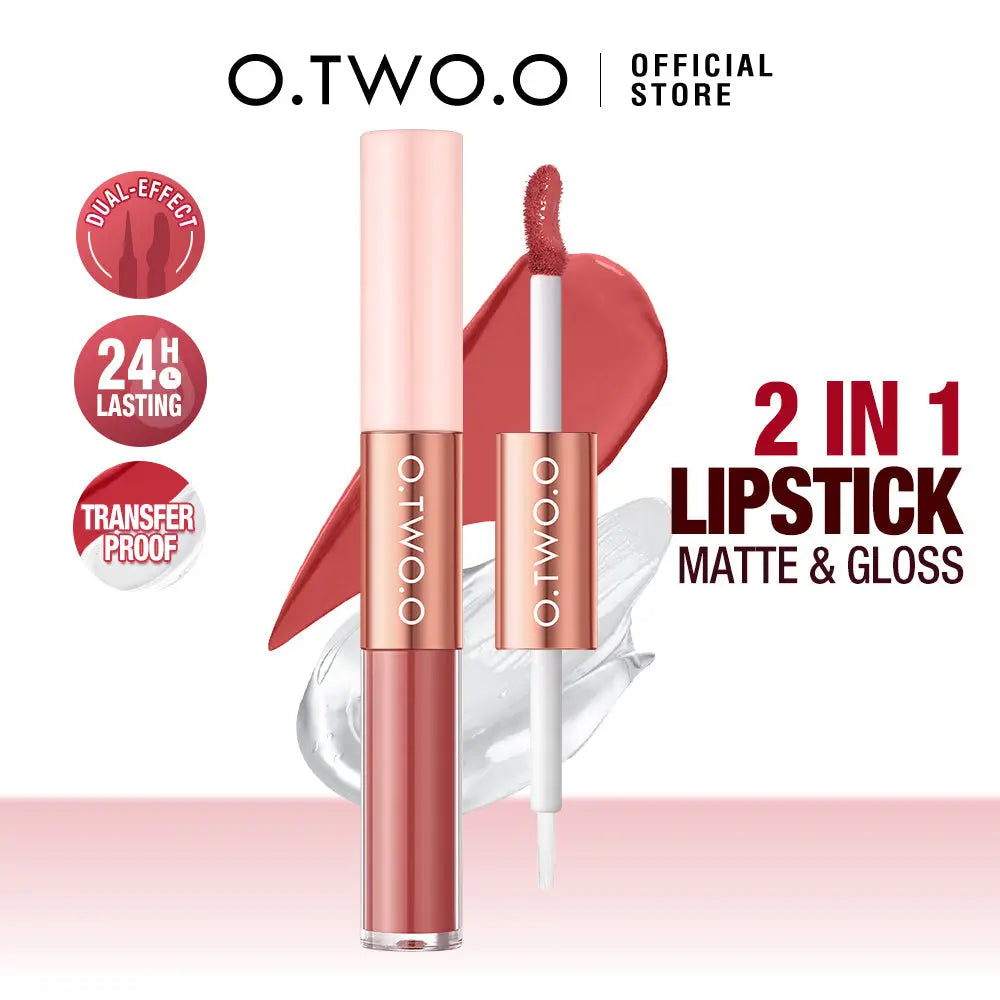 O TWO O 2 in 1 Candy Gloss X Lipstick - O TWO O Cosmetics Qatar