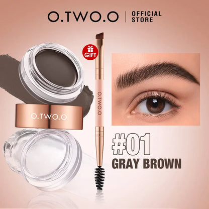 O.TWO.O 2 IN 1 Eyebrow Wax Brow Cream Eyebrow Enhancer Supplier - O TWO O Cosmetics Qatar