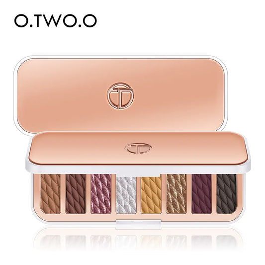 O.TWO.O 8 Colors Luxury Gold Eyeshadow Palette with Rich Color - O TWO O Cosmetics Qatar