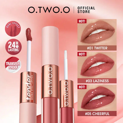 O TWO O 2 in 1 Candy Gloss X Lipstick - O TWO O Cosmetics Qatar