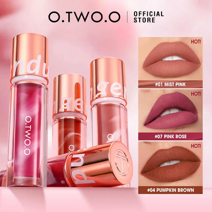 2023 O.TWO.O New Trending Lip Gloss Marbling Water Proof Matt Finish Lip Stick - O TWO O Cosmetics Qatar