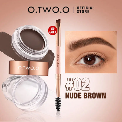 O.TWO.O 2 IN 1 Eyebrow Wax Brow Cream Eyebrow Enhancer Supplier - O TWO O Cosmetics Qatar