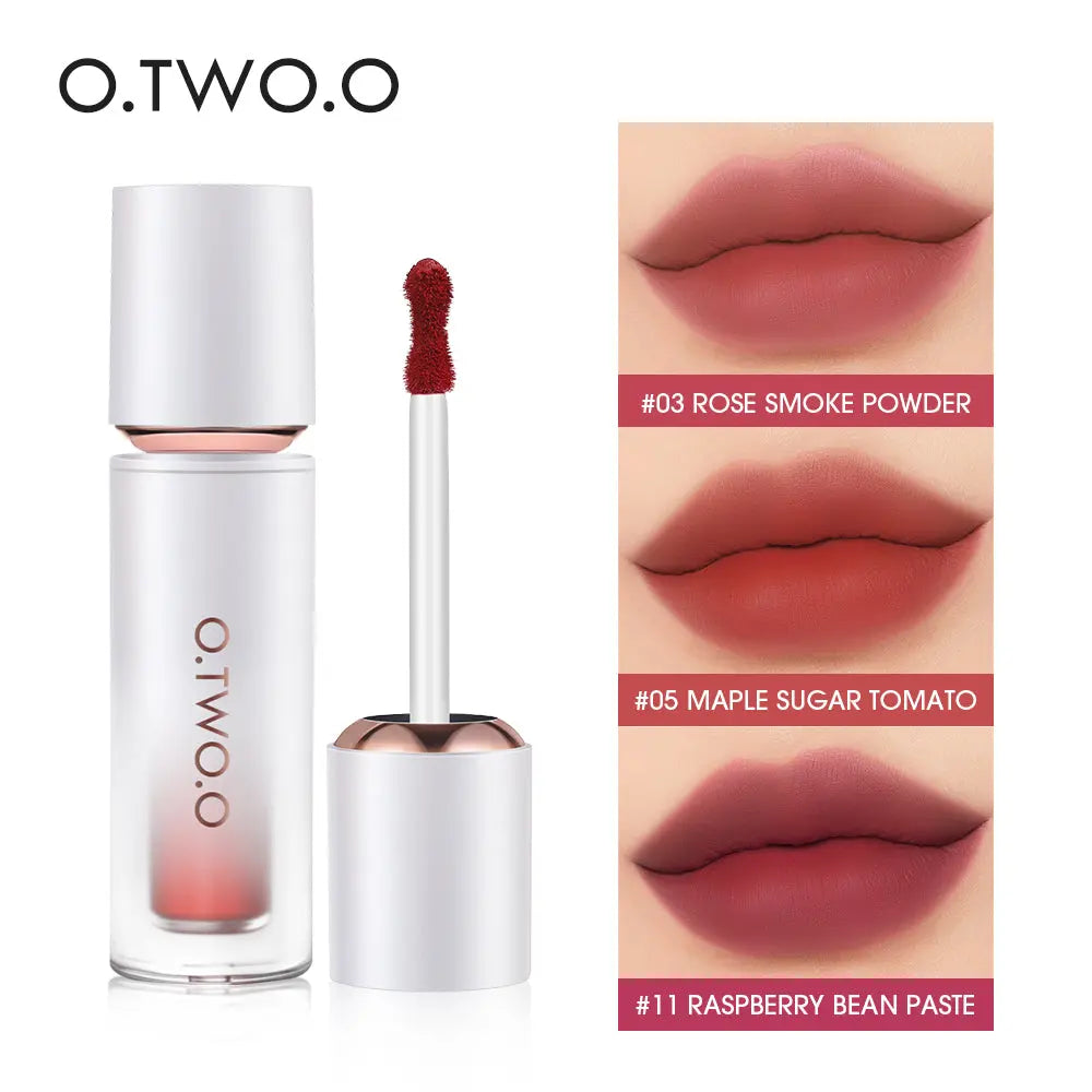 O.TWO.O New Arrival Velvet Matte Finish Rich 12 colors Lip Gloss - O TWO O Cosmetics Qatar