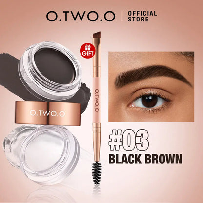 O.TWO.O 2 IN 1 Eyebrow Wax Brow Cream Eyebrow Enhancer Supplier - O TWO O Cosmetics Qatar