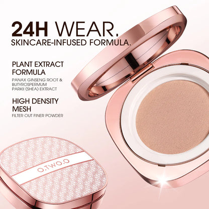 O.TWO.O BB Cushion Liquid Foundation Medium Coverage Moisturizing Brightening Oil-Control