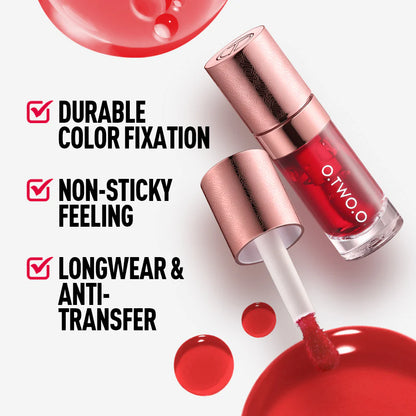 O.TWO.O Multi-Purpose High Pigment Lip Tint Long-Lasting Cheek Blush Liquid Gloss