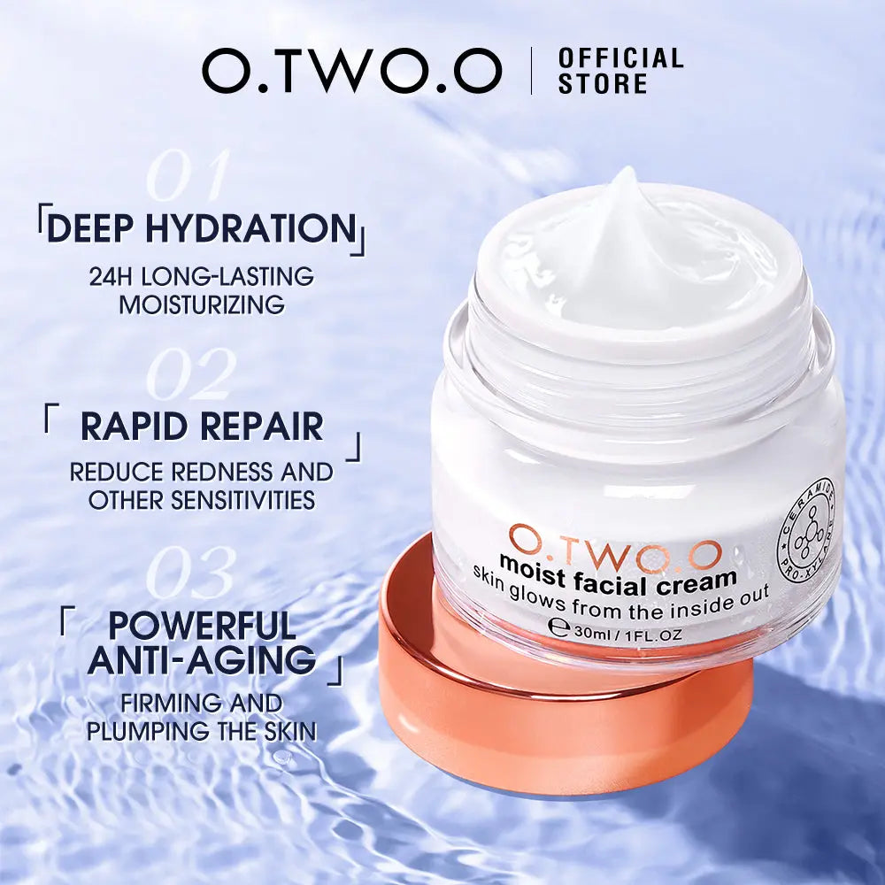 O.TWO.O Skin Care Day Cream Moist Facial Cream Moisturizing Refreshing Day Cream - O TWO O Cosmetics Qatar