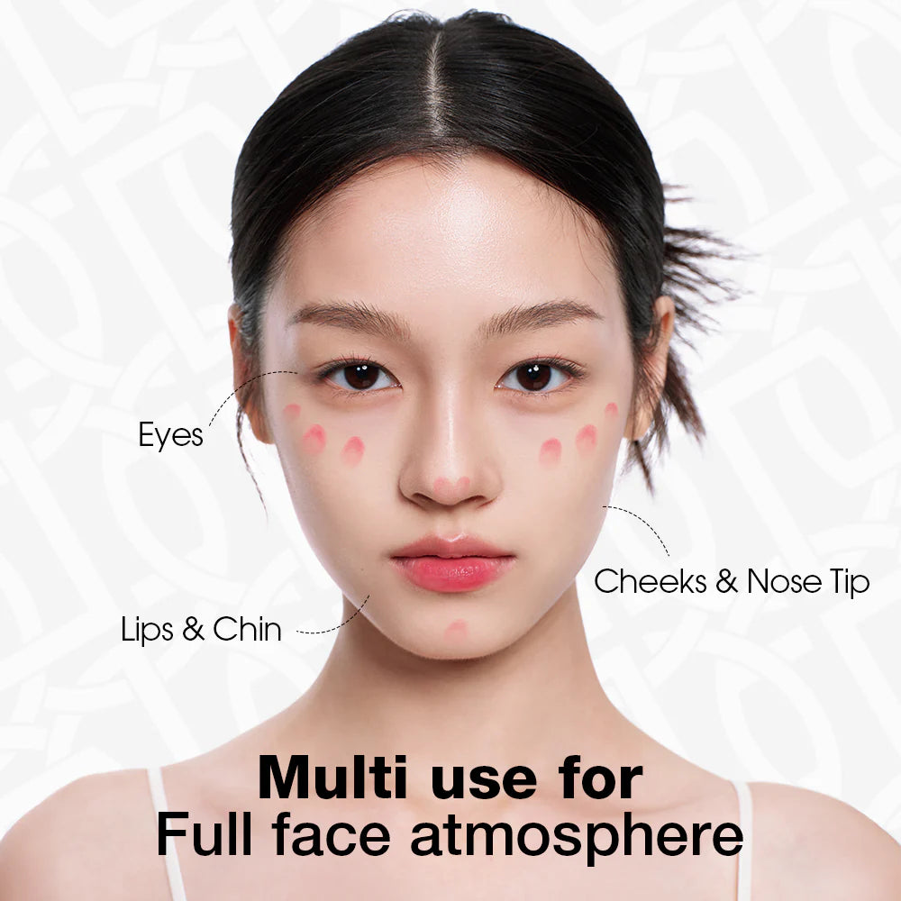 O.TWO.O Multi-Purpose High Pigment Lip Tint Long-Lasting Cheek Blush Liquid Gloss