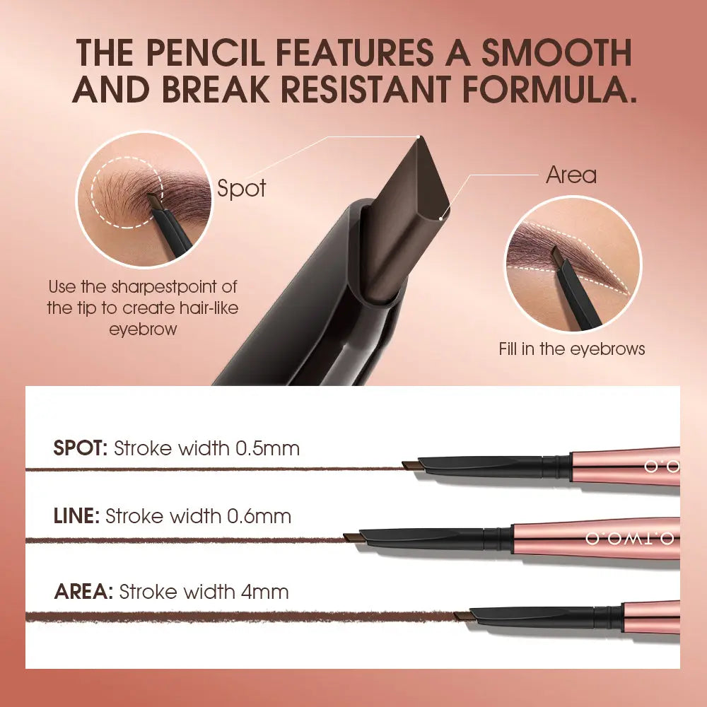 O.TWO.O 3 IN 1 Eyebrow Pen with Eyebrow scraper, brush, eyebrow pencil - O TWO O Cosmetics Qatar