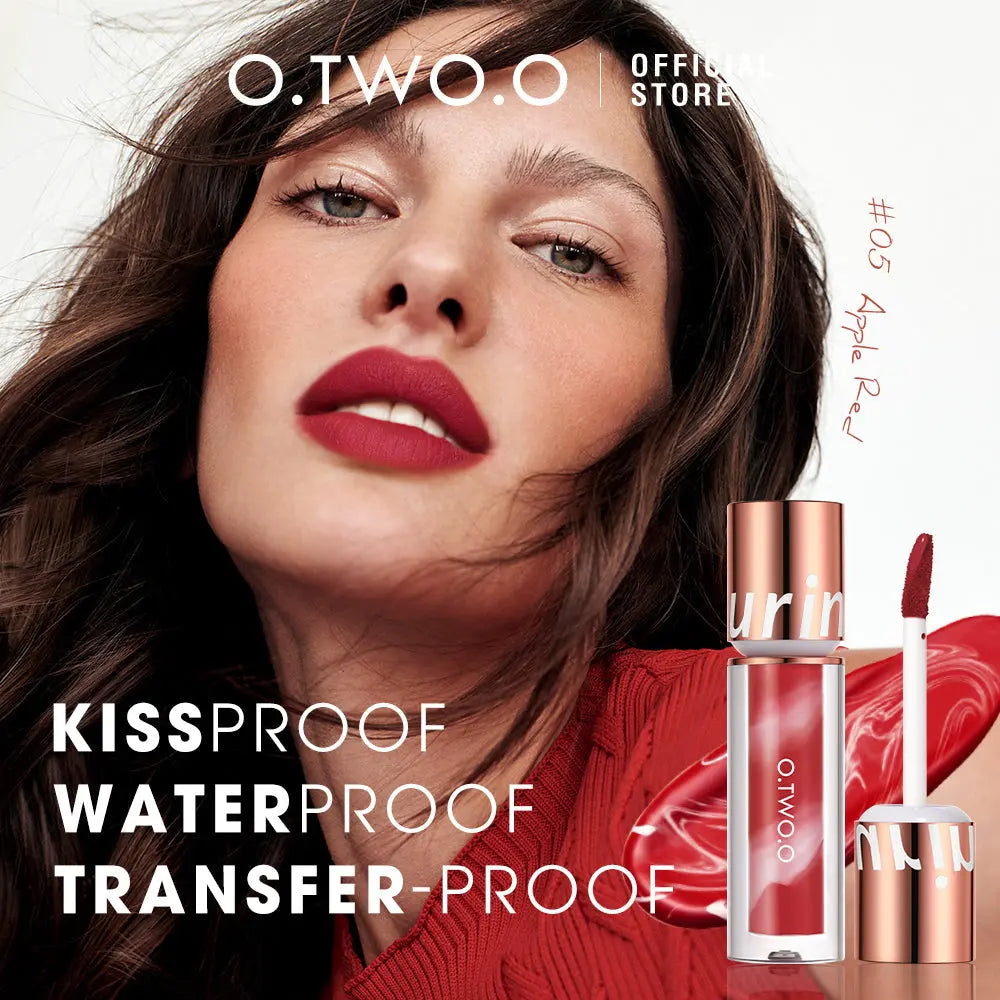 2023 O.TWO.O New Trending Lip Gloss Marbling Water Proof Matt Finish Lip Stick - O TWO O Cosmetics Qatar